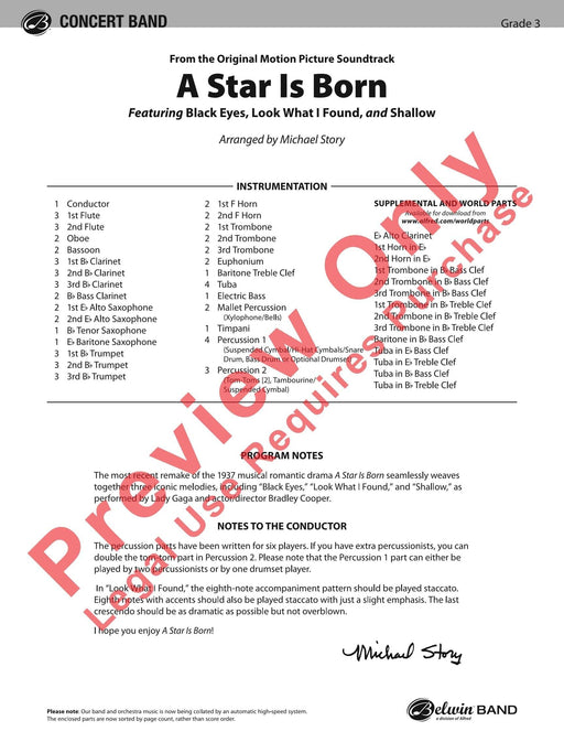 A Star Is Born Featuring: Black Eyes / Look What I Found / Shallow 總譜 | 小雅音樂 Hsiaoya Music