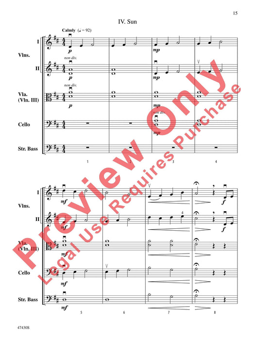 Sky Suite I. Clouds / II. Rain / III. Thunder / IV. Sun 組曲 總譜 | 小雅音樂 Hsiaoya Music