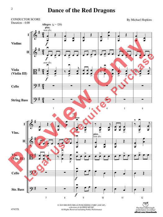 Dance of the Red Dragons 舞曲 總譜 | 小雅音樂 Hsiaoya Music