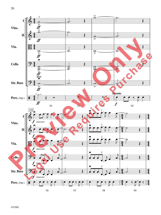 Jambo Greeting Prelude for String Orchestra 前奏曲 弦樂團 總譜 | 小雅音樂 Hsiaoya Music