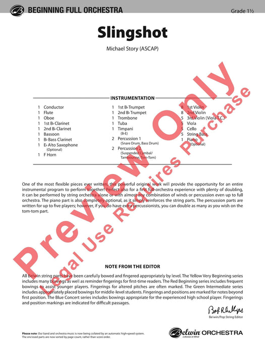 Slingshot 總譜 | 小雅音樂 Hsiaoya Music