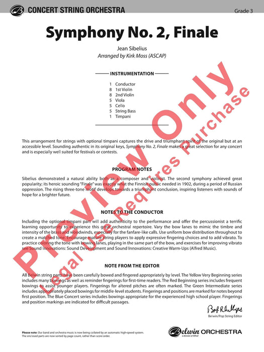 Symphony No. 2, Finale 西貝流士 交響曲 終曲 總譜 | 小雅音樂 Hsiaoya Music