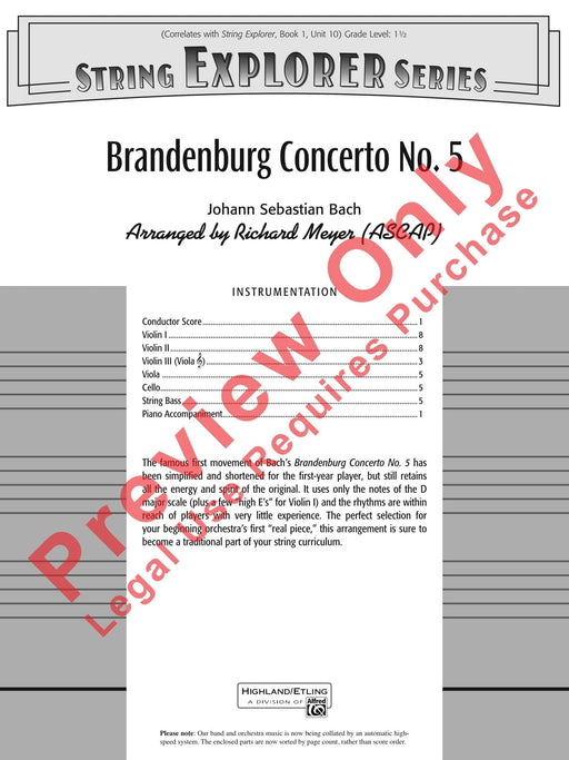 Brandenburg Concerto No. 5 巴赫約翰‧瑟巴斯提安 協奏曲 | 小雅音樂 Hsiaoya Music