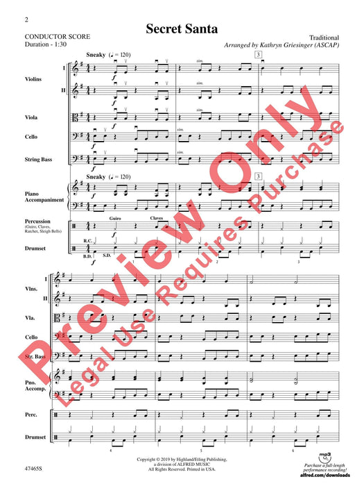 Secret Santa 總譜 | 小雅音樂 Hsiaoya Music