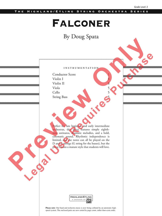 Falconer 總譜 | 小雅音樂 Hsiaoya Music