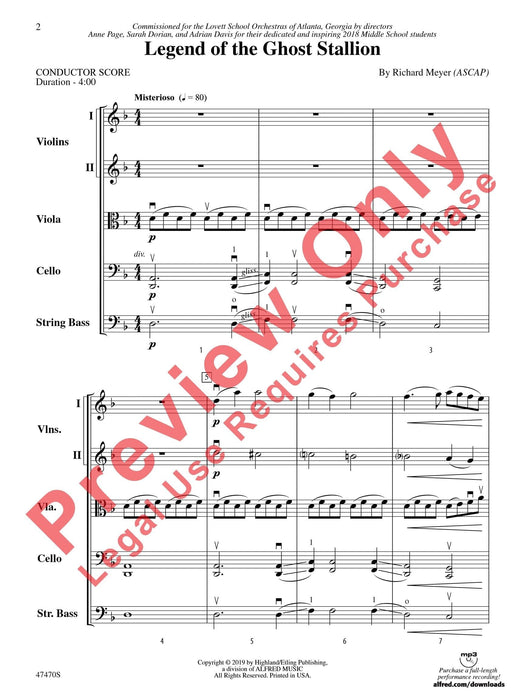 Legend of the Ghost Stallion 傳奇曲 總譜 | 小雅音樂 Hsiaoya Music