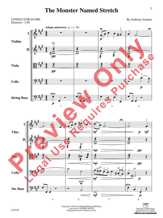 The Monster Named Stretch 總譜 | 小雅音樂 Hsiaoya Music