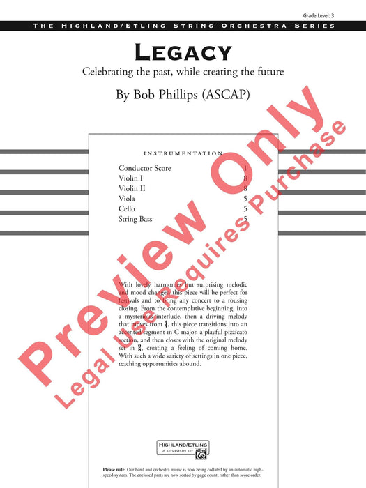 Legacy Celebrating the past, while creating the future 總譜 | 小雅音樂 Hsiaoya Music