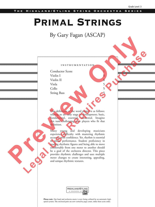 Primal Strings 弦樂 總譜 | 小雅音樂 Hsiaoya Music