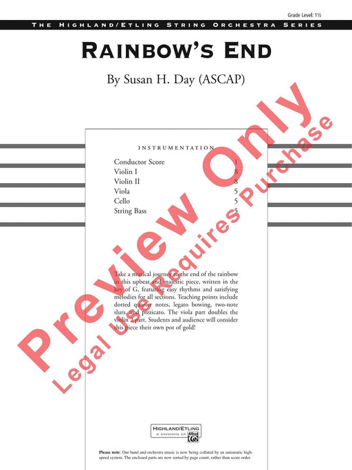 Rainbow's End 總譜 | 小雅音樂 Hsiaoya Music