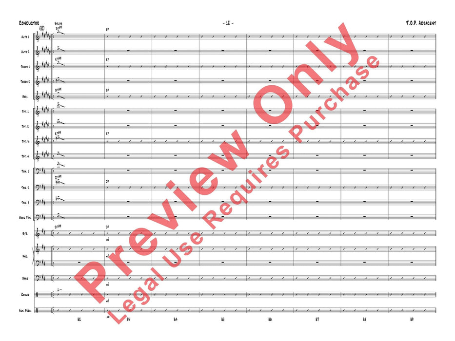 T.O.P. Adjacent As Recorded by Gordon Goodwin's Big Phat Band 總譜 | 小雅音樂 Hsiaoya Music