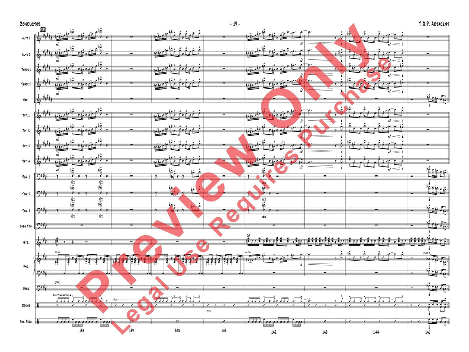 T.O.P. Adjacent As Recorded by Gordon Goodwin's Big Phat Band 總譜 | 小雅音樂 Hsiaoya Music