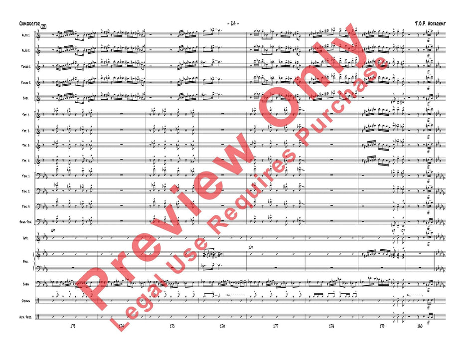 T.O.P. Adjacent As Recorded by Gordon Goodwin's Big Phat Band 總譜 | 小雅音樂 Hsiaoya Music