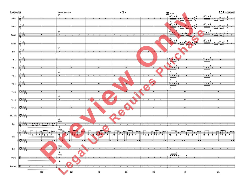 T.O.P. Adjacent As Recorded by Gordon Goodwin's Big Phat Band 總譜 | 小雅音樂 Hsiaoya Music