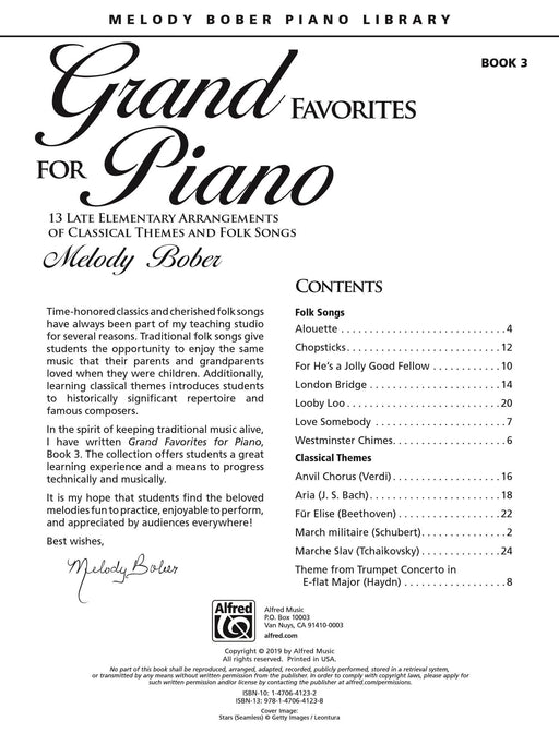 Grand Favorites for Piano, Book 3 13 Late Elementary Arrangements of Classical Themes and Folk Songs 鋼琴 古典 民謠 | 小雅音樂 Hsiaoya Music