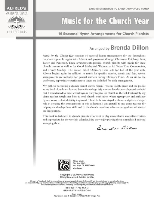 Music for the Church Year 16 Seasonal Hymn Arrangements for Church Pianists 讚美歌 | 小雅音樂 Hsiaoya Music