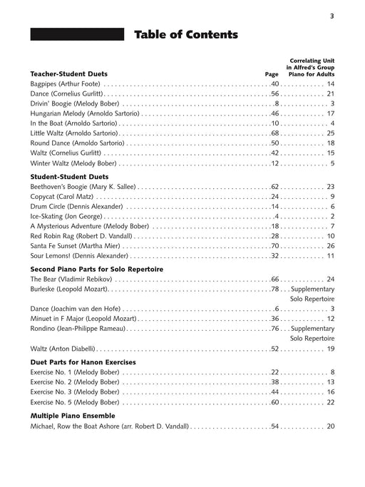 Alfred's Group Piano for Adults: Ensemble Music, Book 1 Repertoire for Piano Duet, Two Pianos, and Multiple Pianos 鋼琴 四手聯彈 鋼琴 | 小雅音樂 Hsiaoya Music