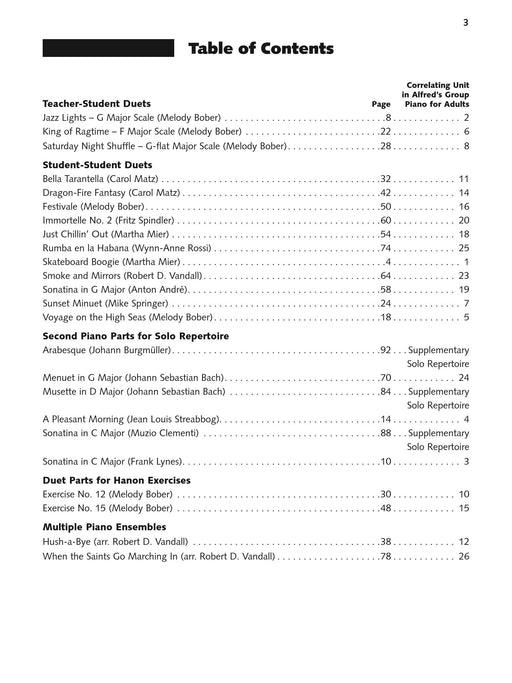Alfred's Group Piano for Adults: Ensemble Music, Book 2 Repertoire for Piano Duet, Two Pianos, and Multiple Pianos 鋼琴 四手聯彈 鋼琴 | 小雅音樂 Hsiaoya Music