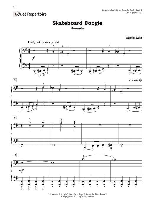 Alfred's Group Piano for Adults: Ensemble Music, Book 2 Repertoire for Piano Duet, Two Pianos, and Multiple Pianos 鋼琴 四手聯彈 鋼琴 | 小雅音樂 Hsiaoya Music