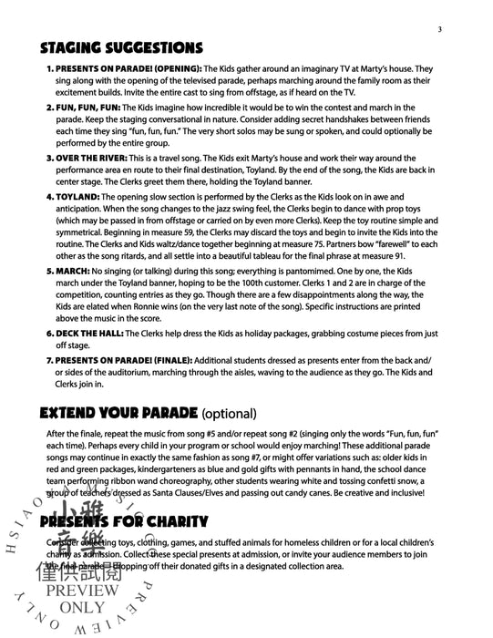 Presents on Parade! A Holiday Mini-Musical for Unison and 2-Part Voices 同度 | 小雅音樂 Hsiaoya Music