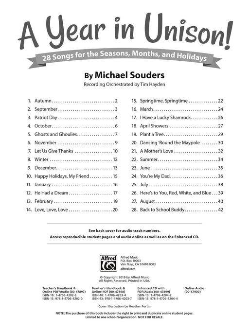 A Year in Unison! 28 Songs for the Seasons, Months, and Holidays 四季 | 小雅音樂 Hsiaoya Music