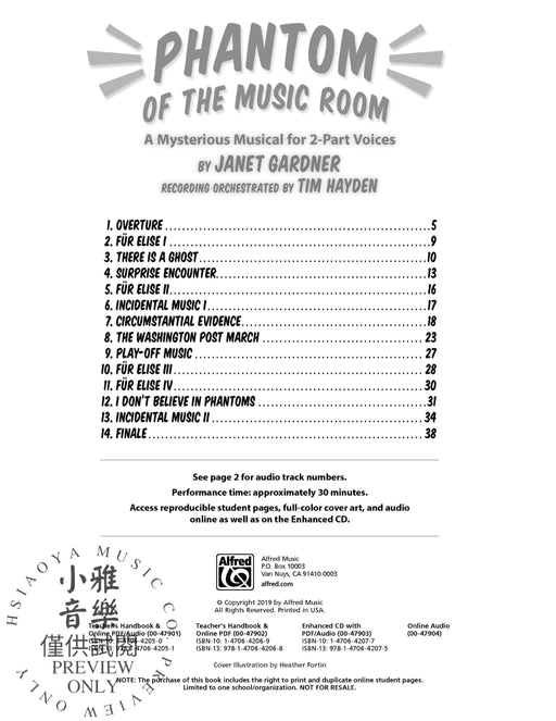 Phantom of the Music Room A Mysterious Musical for 2-Part Voices | 小雅音樂 Hsiaoya Music
