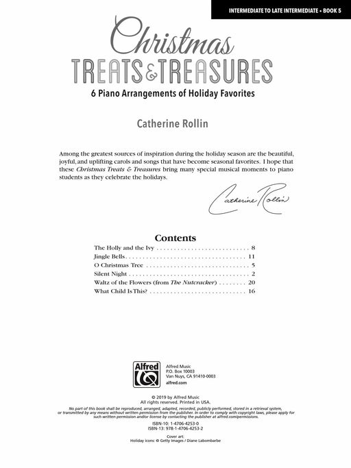 Christmas Treats & Treasures, Book 5 6 Piano Arrangements of Holiday Favorites 鋼琴 | 小雅音樂 Hsiaoya Music