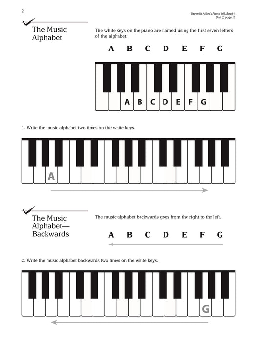 Piano 101: Notespeller, Book 1 Carefully Sequenced Exercises That Reinforce Note-Reading Skills 鋼琴 模寫曲 練習曲 音符 | 小雅音樂 Hsiaoya Music