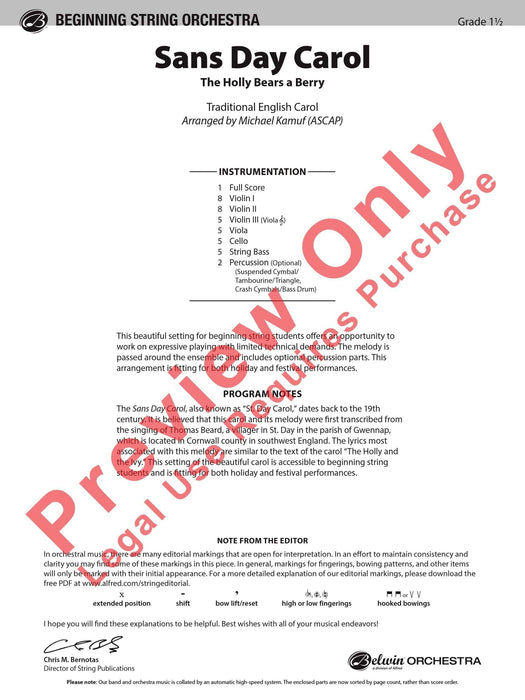 Sans Day Carol The Holly Bears a Berry 耶誕頌歌 總譜 | 小雅音樂 Hsiaoya Music