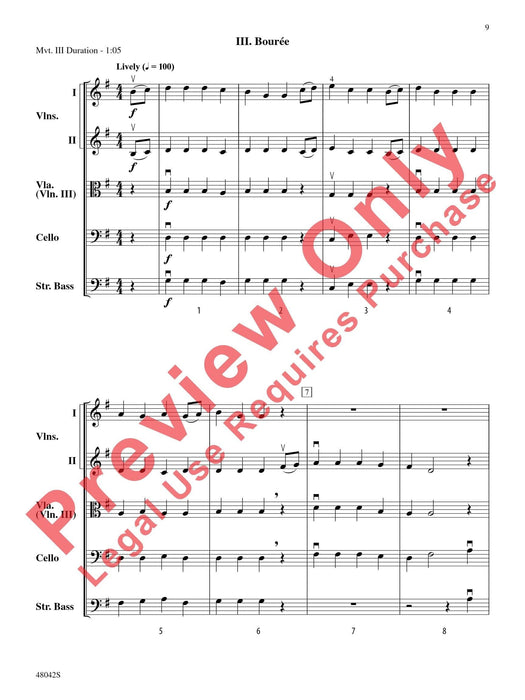 Terpsichore Mvt. I. Bransle / Mvt. II. Sarabande / Mvt. III. Bourée 薩拉班德 總譜 | 小雅音樂 Hsiaoya Music