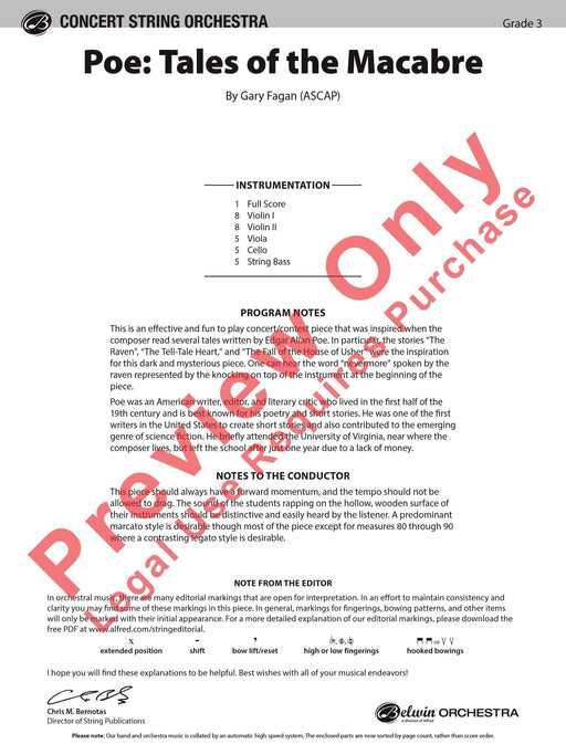 Poe: Tales of the Macabre 總譜 | 小雅音樂 Hsiaoya Music