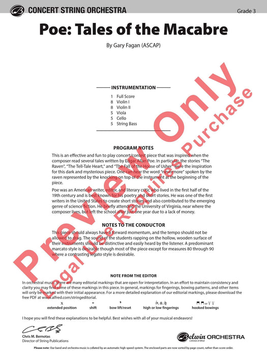 Poe: Tales of the Macabre 總譜 | 小雅音樂 Hsiaoya Music