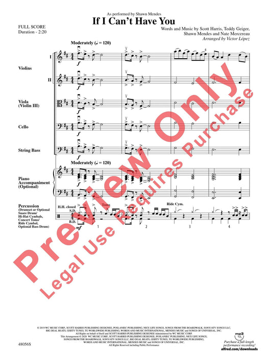 If I Can't Have You As Performed by Shawn Mendes 總譜 | 小雅音樂 Hsiaoya Music