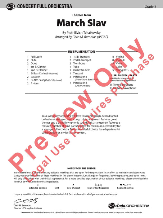 Themes from March Slav 柴科夫斯基,彼得 進行曲 總譜 | 小雅音樂 Hsiaoya Music