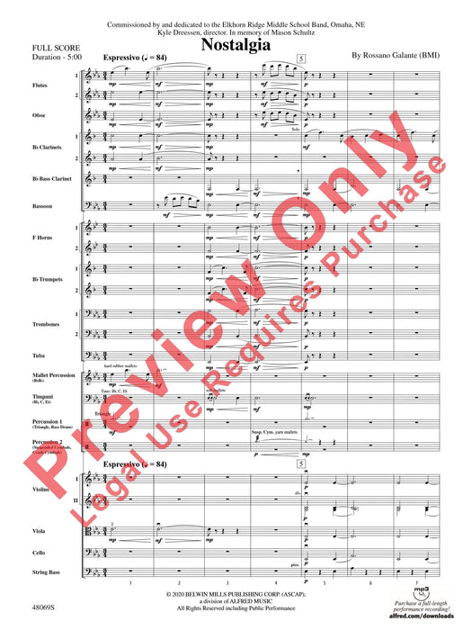 Nostalgia 總譜 | 小雅音樂 Hsiaoya Music