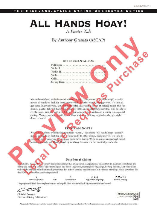 All Hands Hoay! A Pirate's Tale 總譜 | 小雅音樂 Hsiaoya Music