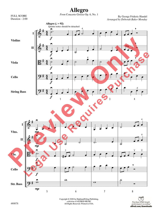 Allegro From Concerto Grosso, Op. 6, No. 1 韓德爾 快板 大協奏曲 | 小雅音樂 Hsiaoya Music