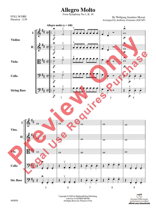 Allegro Molto From Symphony No. 1, K. 16 莫札特 快板 交響曲 | 小雅音樂 Hsiaoya Music