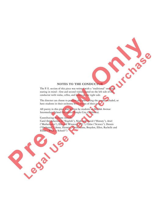 School 總譜 | 小雅音樂 Hsiaoya Music