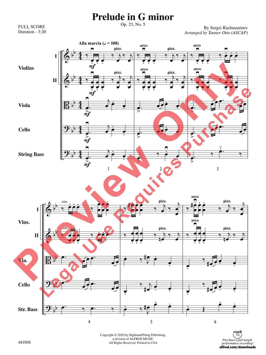 Prelude in G Minor Op. 23 No. 5 前奏曲 總譜 | 小雅音樂 Hsiaoya Music
