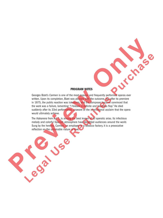 Habanera From Carmen 卡門 總譜 | 小雅音樂 Hsiaoya Music