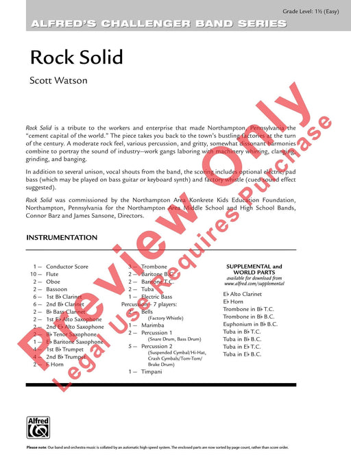 Rock Solid 總譜 | 小雅音樂 Hsiaoya Music