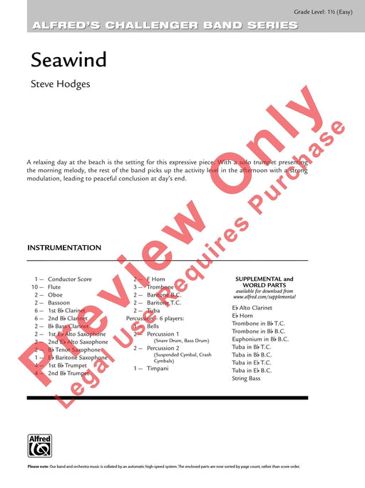 Seawind 總譜 | 小雅音樂 Hsiaoya Music