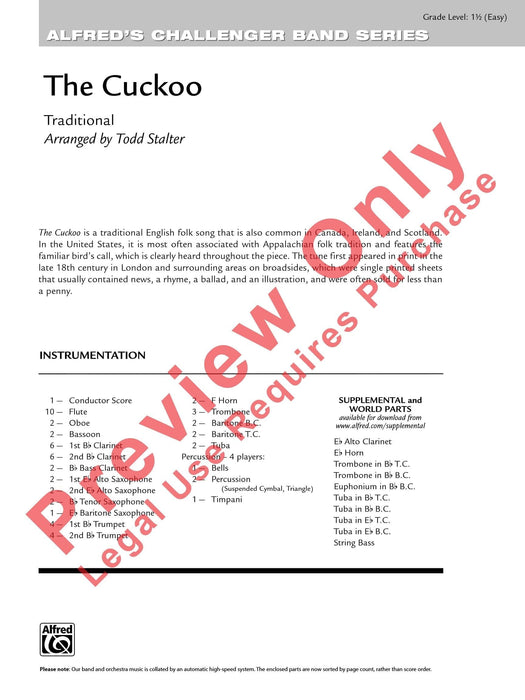 The Cuckoo 總譜 | 小雅音樂 Hsiaoya Music