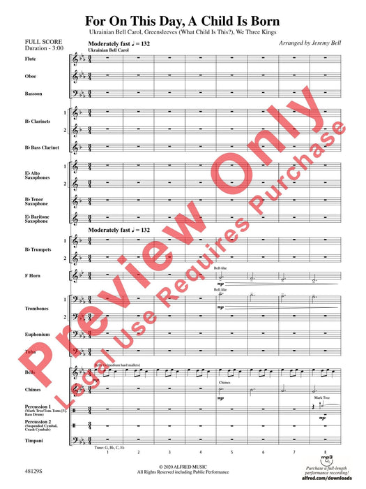 For on This Day, a Child Is Born 總譜 | 小雅音樂 Hsiaoya Music