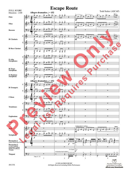 Escape Route 總譜 | 小雅音樂 Hsiaoya Music