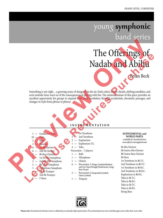 The Offerings of Nadab and Abihu 總譜 | 小雅音樂 Hsiaoya Music