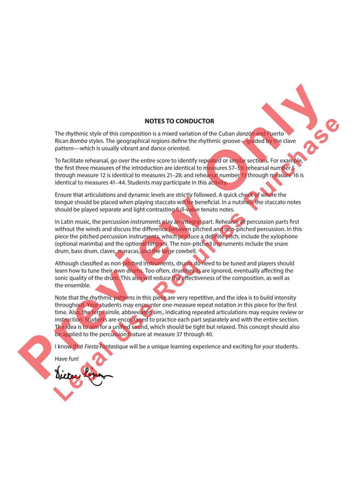 Fiesta Fantastique 總譜 | 小雅音樂 Hsiaoya Music