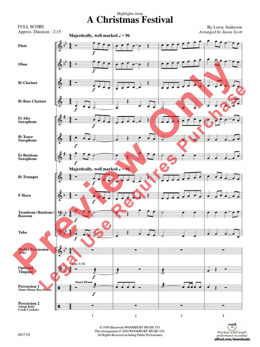 A Christmas Festival 總譜 | 小雅音樂 Hsiaoya Music