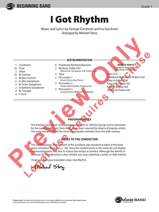 I Got Rhythm 節奏 總譜 | 小雅音樂 Hsiaoya Music